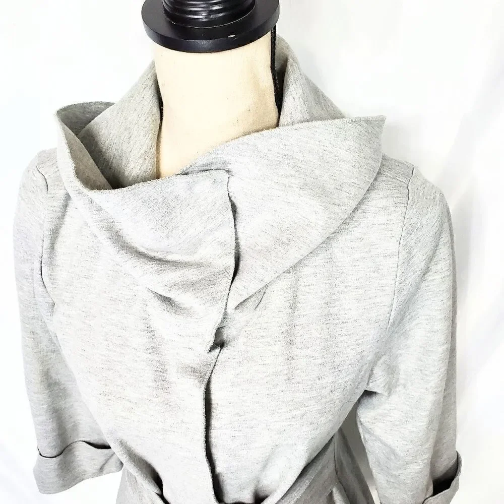 Luii Shawl Collar Tie Jersey Jacket - Picture 6 of 12